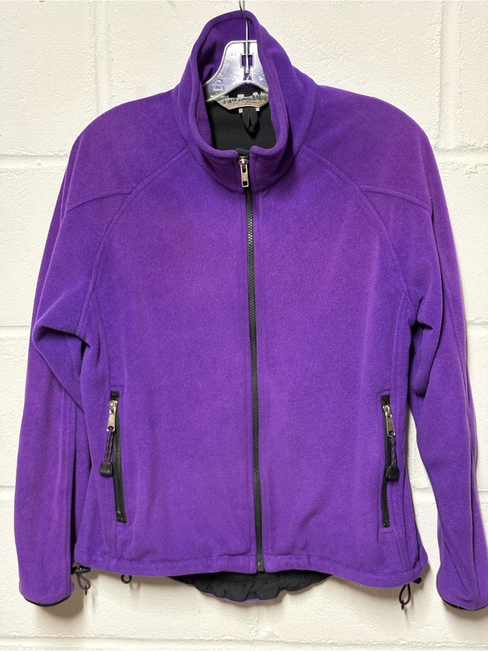 EMS Women's Purple Polartec Windbloc Full Zip Fleece Jacket Small USA